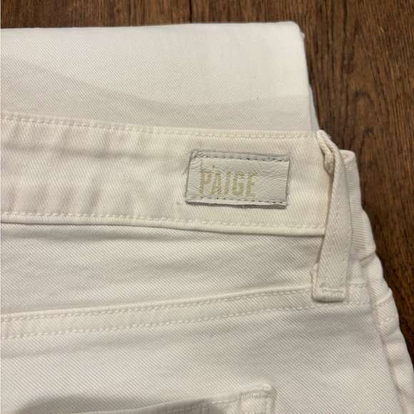 PAIGE Women’s White Raw Hem Skinny Jeans – Size 28 - Picture 5 of 6
